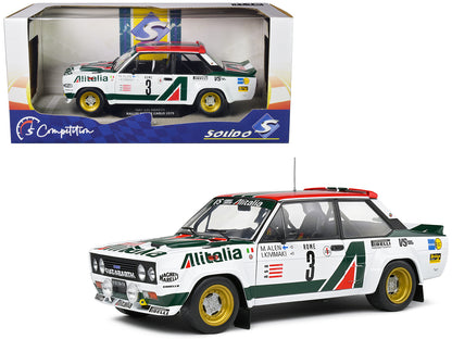 Fiat 131 Abarth #3 Markku Alen - Ilkka Kivimaki 3rd Place "Rallye Montecarlo" (1979) "Competition" Series 1/18 Diecast Model Car by Solido