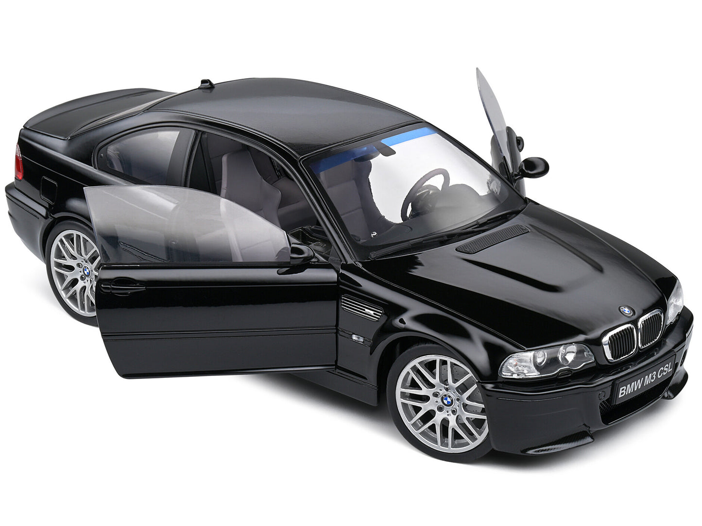 2003 BMW E46 CSL Black 1/18 Diecast Model Car by Solido