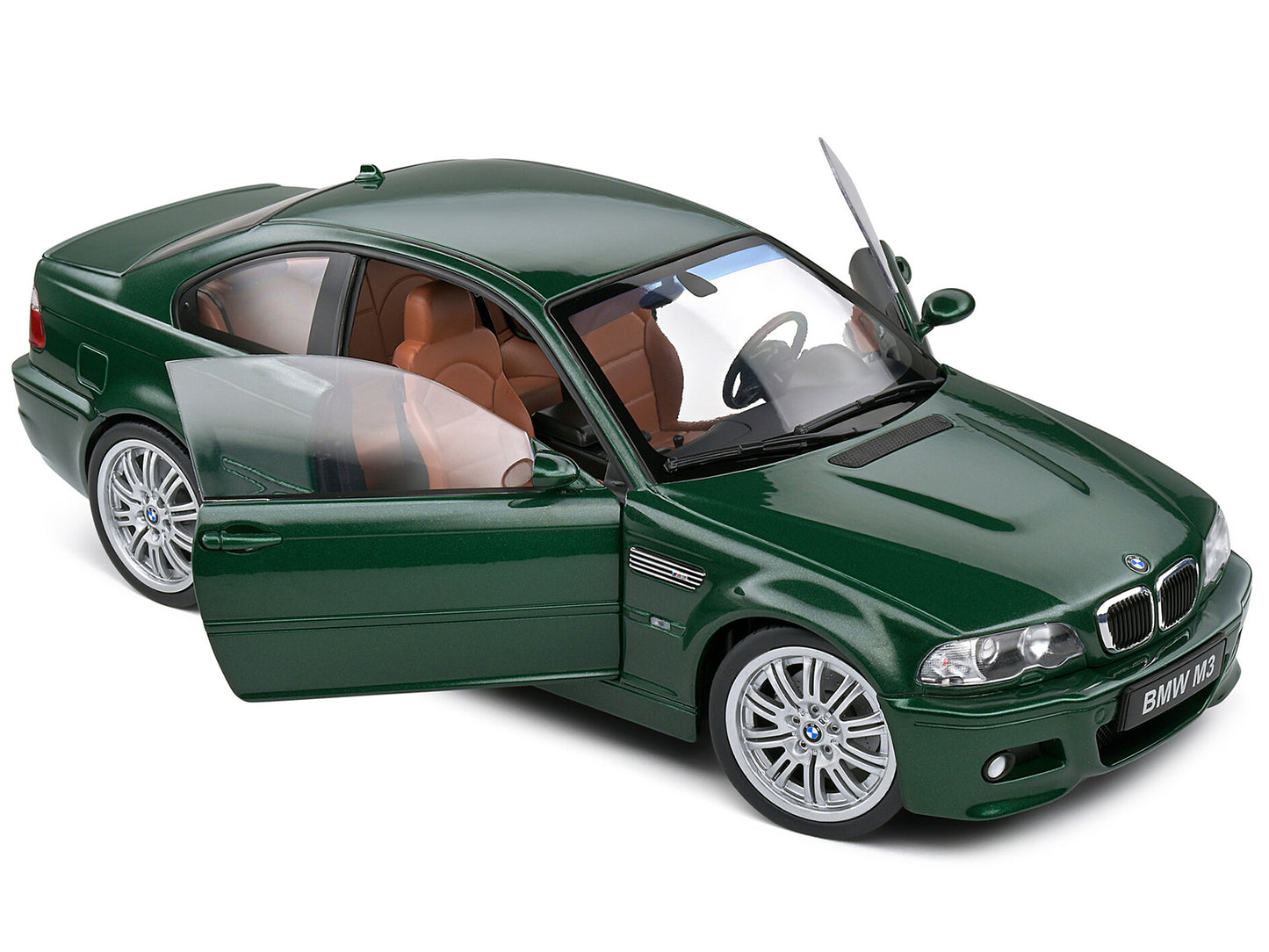 2000 BMW E46 M3 Coupe Oxford Green Metallic 1/18 Diecast Model Car by Solido