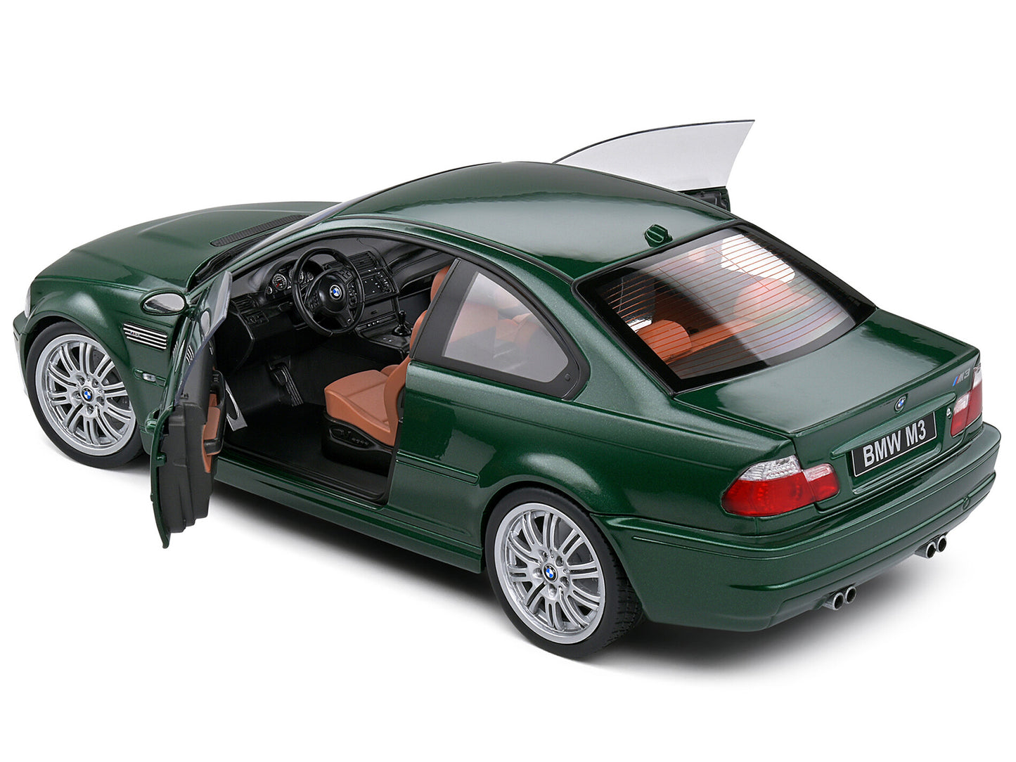 2000 BMW E46 M3 Coupe Oxford Green Metallic 1/18 Diecast Model Car by Solido