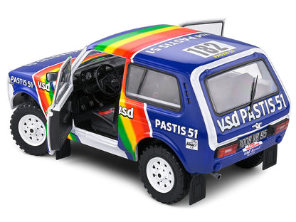 Lada Niva #182 Jean-Pierre Jabouille - Michel Sardou "Paris–Dakar Rally" (1984) "Competition" Series 1/18 Diecast Model Car by Solido