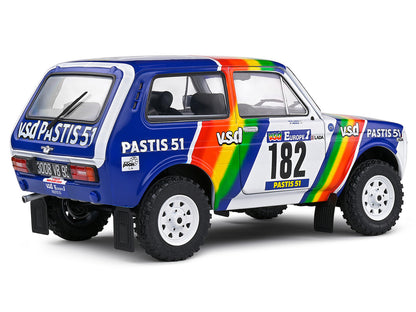 Lada Niva #182 Jean-Pierre Jabouille - Michel Sardou "Paris–Dakar Rally" (1984) "Competition" Series 1/18 Diecast Model Car by Solido