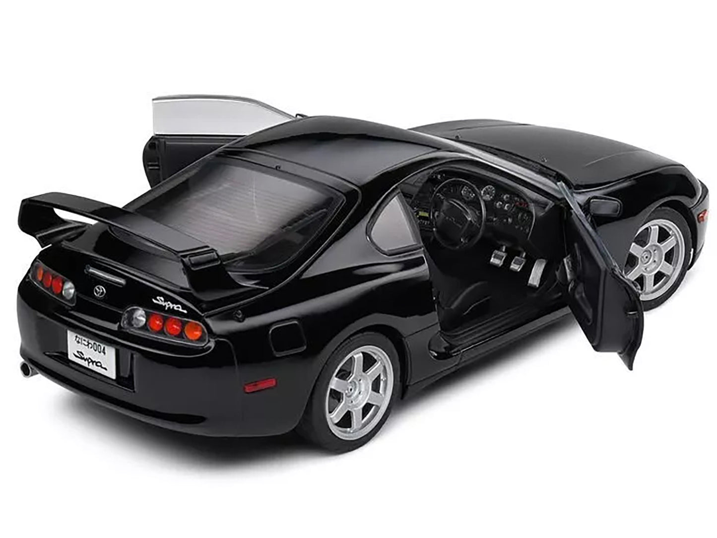 1993 Toyota Supra MK4 (A80) RHD (Right Hand Drive) Astral Black 1/18 Diecast Model Car by Solido