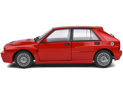 1991 Lancia Delta HF Integrale Rosso Corsa Red 1/18 Diecast Model Car by Solido