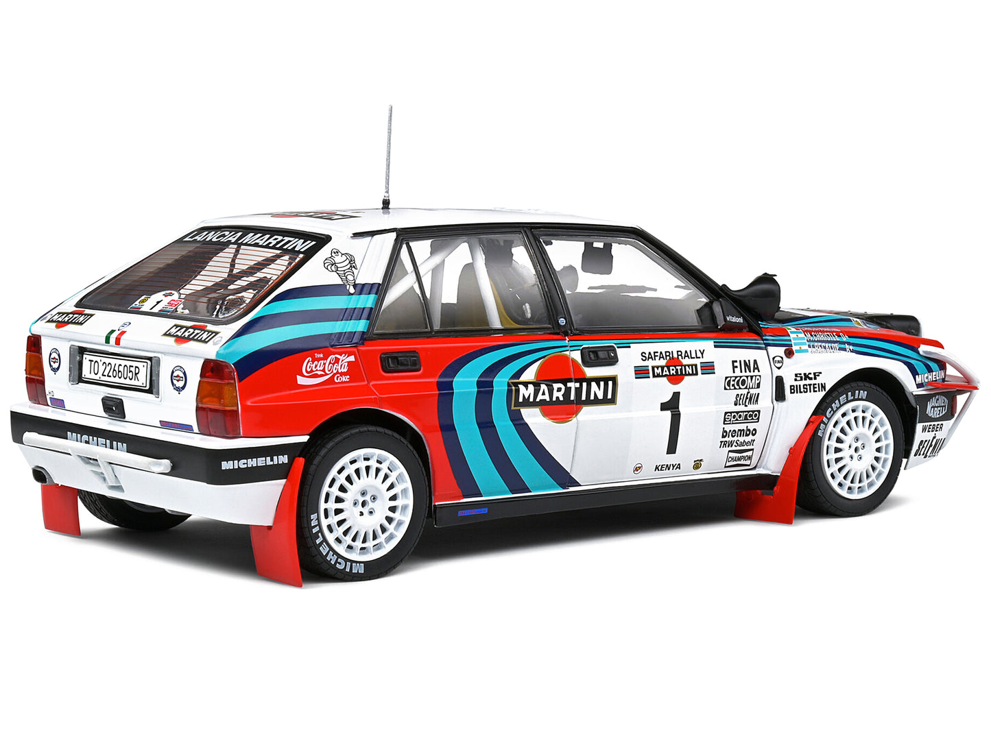 Lancia Delta HF Integrale #1 Jorge Recalde - Martin Christie 3rd Place "Safari Rallye Kenya" (1991) "Competition" Series 1/18 Diecast Model Car by Solido