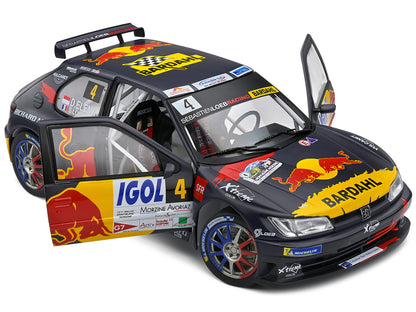 Peugeot 306 Maxi #4 Sebastien Loeb - Daniel Elena "Red Bull" "Rally Mont-Blanc" (2021) "Competition" Series 1/18 Diecast Model Car by Solido