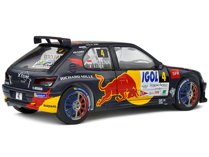 Peugeot 306 Maxi #4 Sebastien Loeb - Daniel Elena "Red Bull" "Rally Mont-Blanc" (2021) "Competition" Series 1/18 Diecast Model Car by Solido