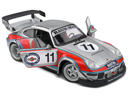 2020 RWB Bodykit #11 "Martini-Kamiwaza Racing" Silver Metallic with Graphics 1/18 Diecast Model Car by Solido