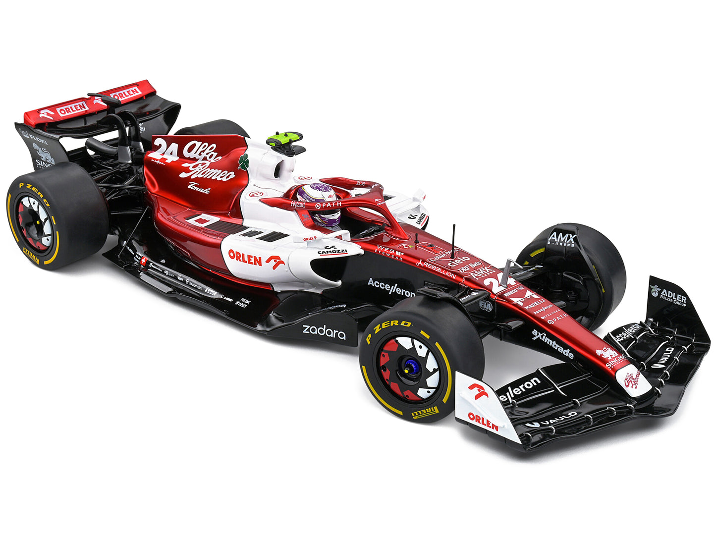 Alfa Romeo C42 #24 Zhou Guanyu Formula One F1 "Canada GP" (2022) "Competition" Series 1/18 Diecast Model Car by Solido