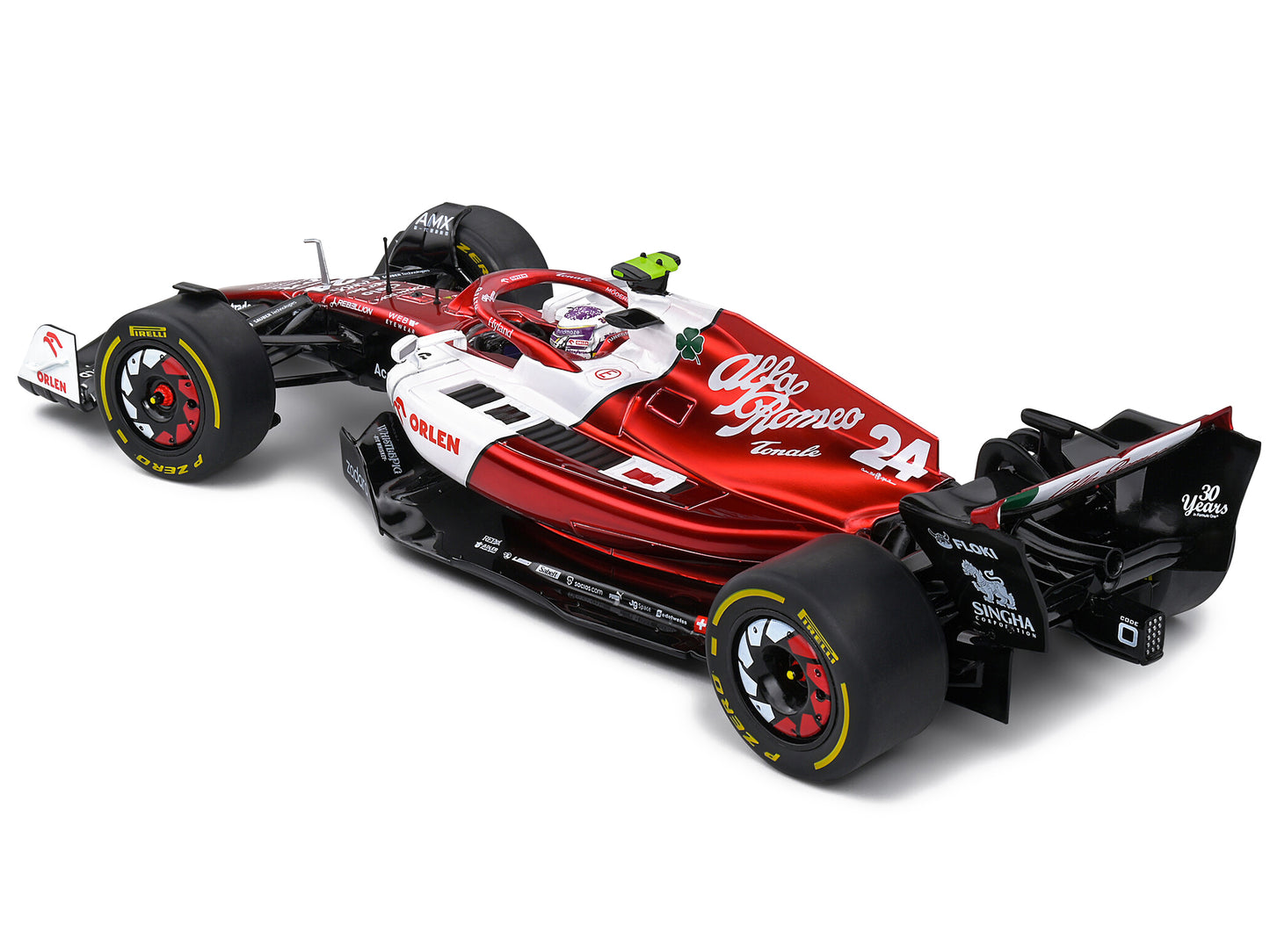 Alfa Romeo C42 #24 Zhou Guanyu Formula One F1 "Canada GP" (2022) "Competition" Series 1/18 Diecast Model Car by Solido