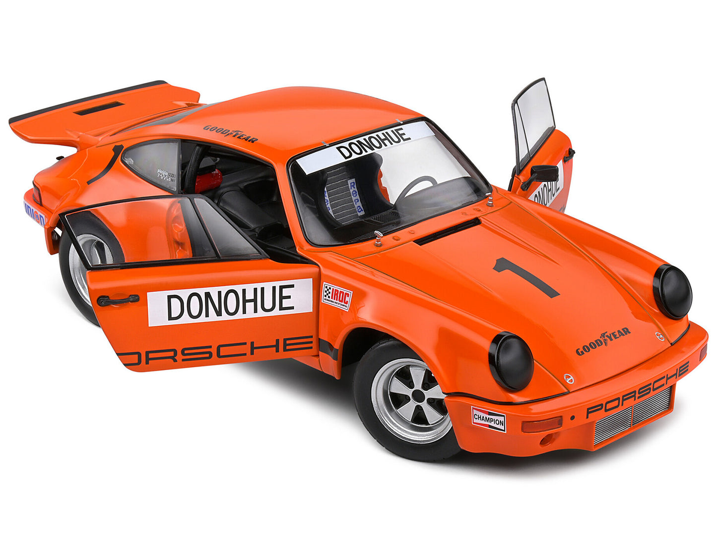 Porsche 911 RS 3.0 #1 Mark Donohue Winner "IROC Daytona" (1974) "Competition" Series 1/18 Diecast Model Car by Solido