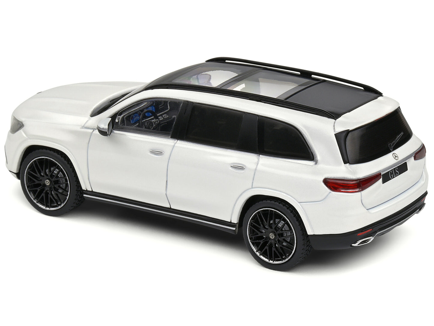 2020 Mercedes-Benz GLS Diamond White with AMG Wheels and Sunroof 1/43 Diecast Model Car by Solido