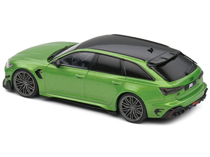 2022 Audi ABT RS 6-R Java Green Metallic with Black Top 1/43 Diecast Model Car by Solido