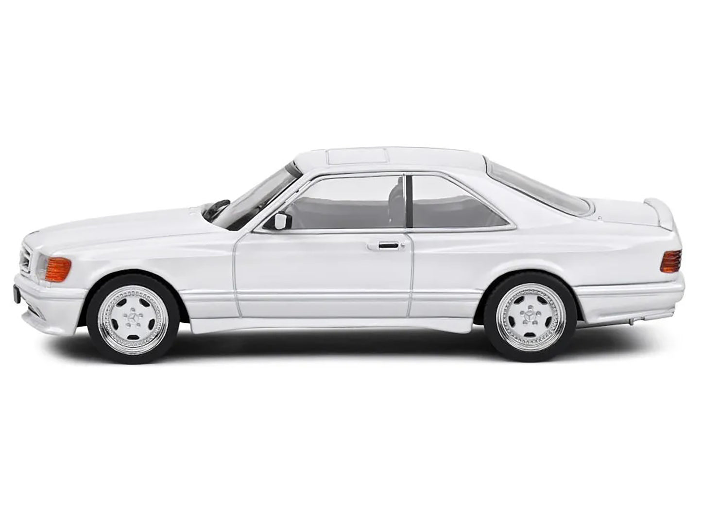 1990 Mercedes-Benz 560 SEC AMG WideBody Classic White 1/43 Diecast Model Car by Solido