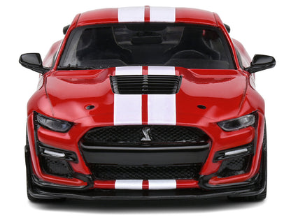 2020 Ford Mustang Shelby GT500 Racing Red with White Stripes 1/43 Diecast Model Car by Solido