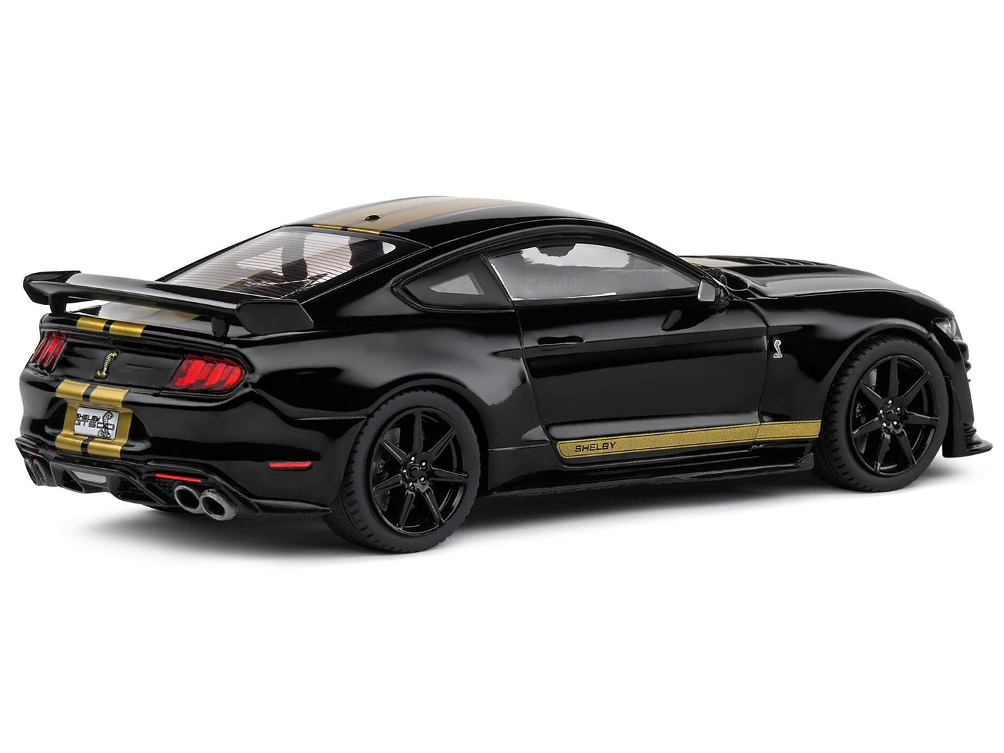 2020 Shelby Mustang GT500 Black with Gold Stripes 1/43 Diecast Model Car by Solido