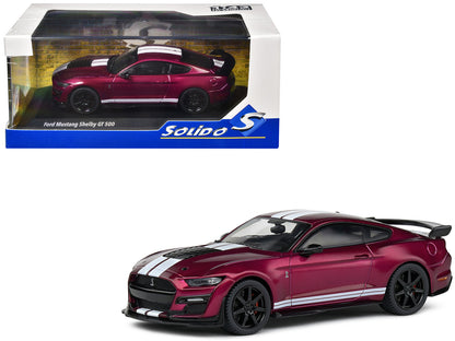 Shelby Mustang GT500 Fast Track Candy Purple with White Stripes 1/43 Diecast Model Car by Solido