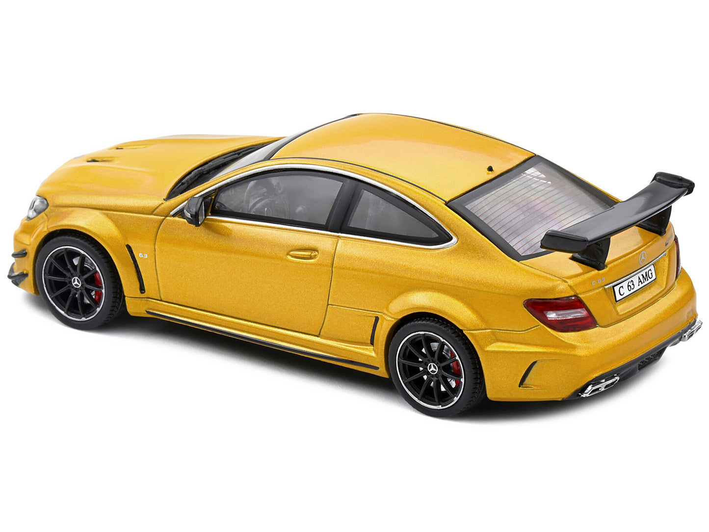 2012 Mercedes-Benz C63 AMG Black Series Solarbeam Yellow Metallic 1/43 Diecast Model Car by Solido