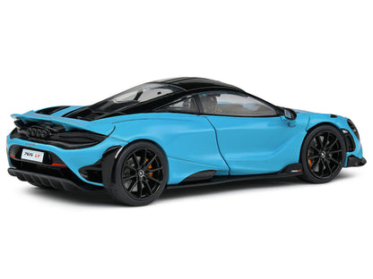 2020 McLaren 765 LT Curacao Blue with Black Top 1/43 Diecast Model Car by Solido