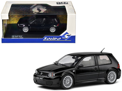 2003 Volkswagen Golf IV R32 Black 1/43 Diecast Model Car by Solido