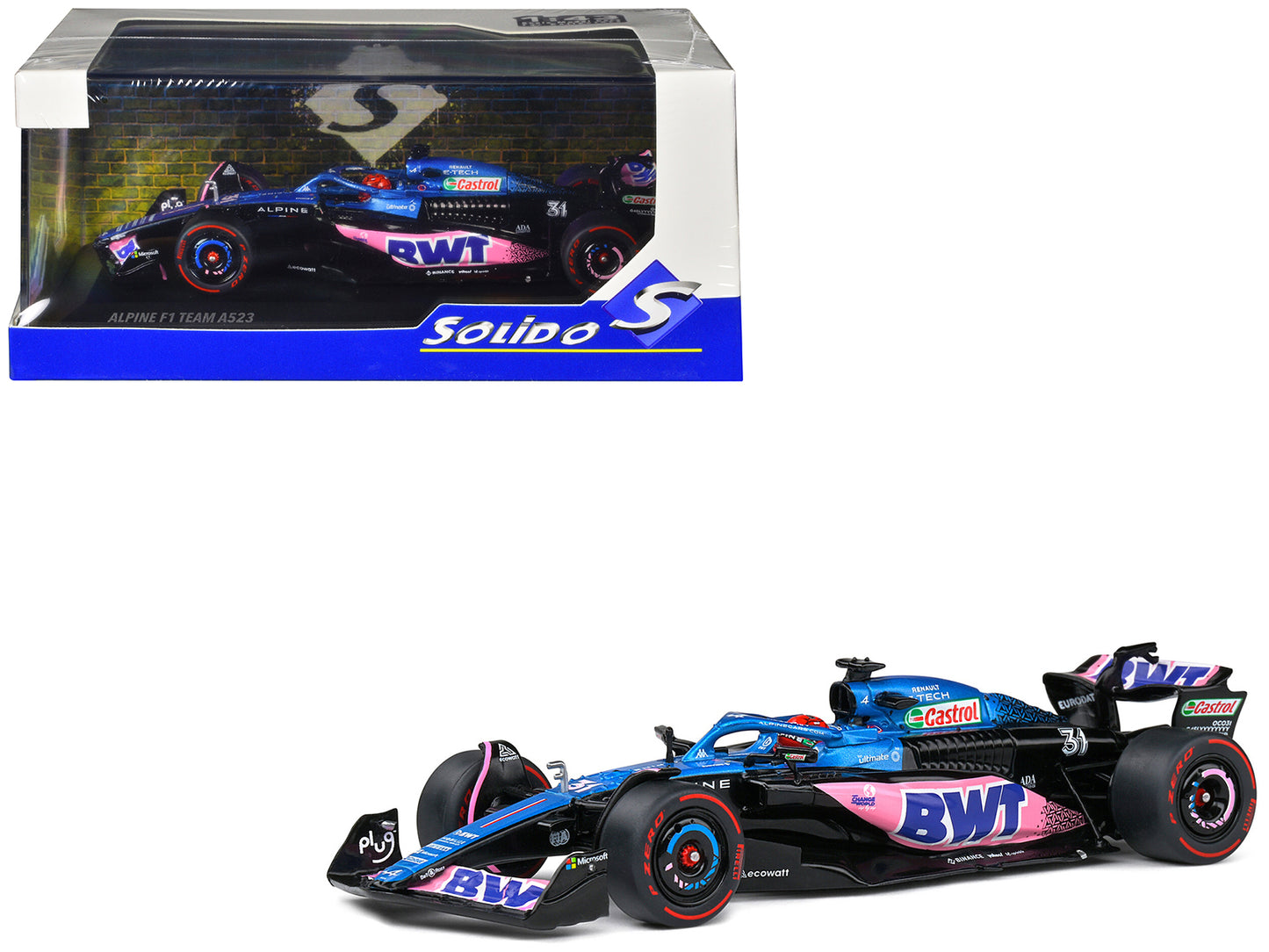 Alpine A523 #31 Esteban Ocon "BWT" 3rd Place "Formula One F1" Monaco GP (2023) 1/43 Diecast Model Car by Solido