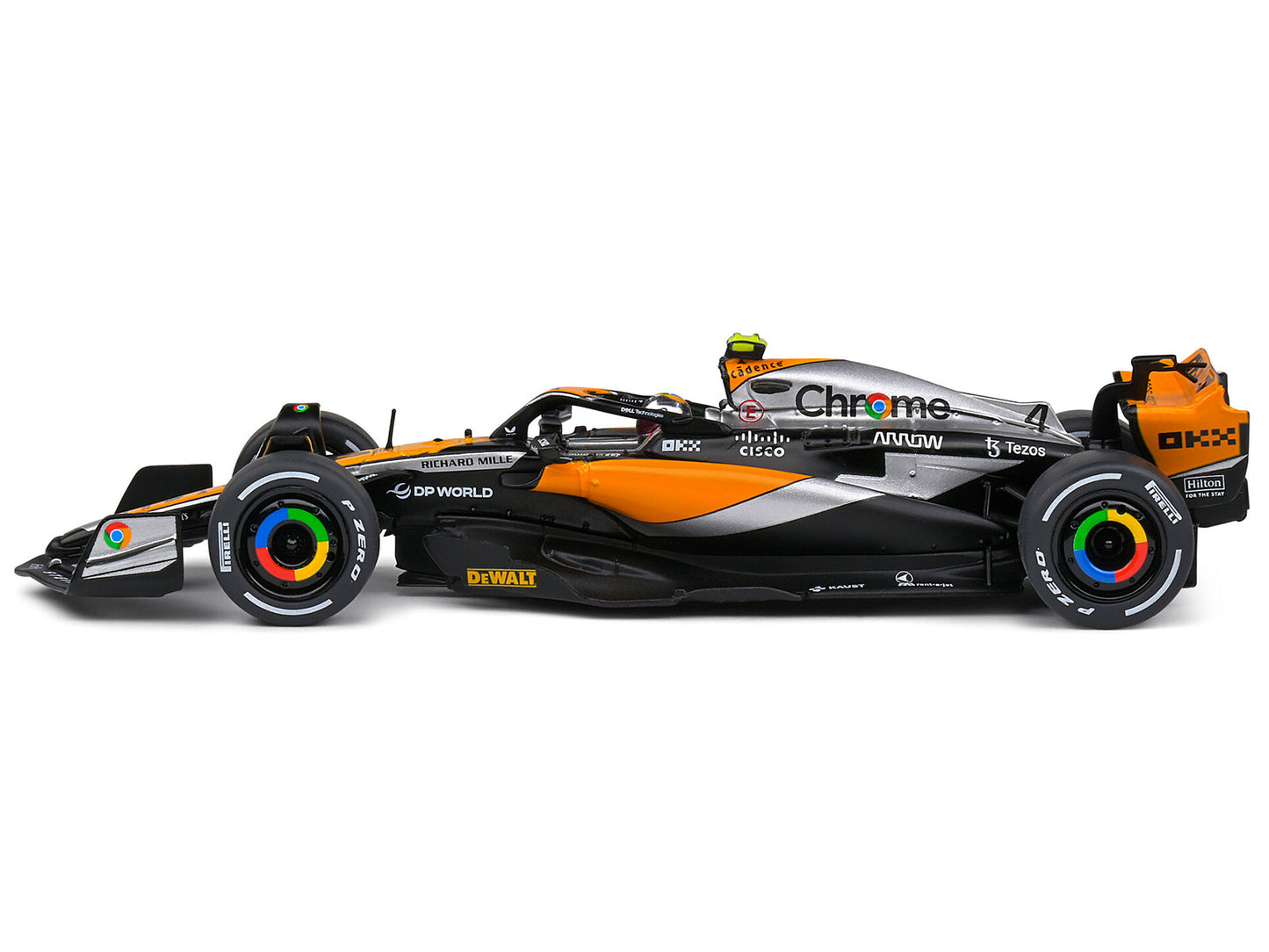 McLaren MCL60 #4 Lando Norris 2nd Place Formula One F1 "British GP" (2023) 1/43 Diecast Model Car by Solido