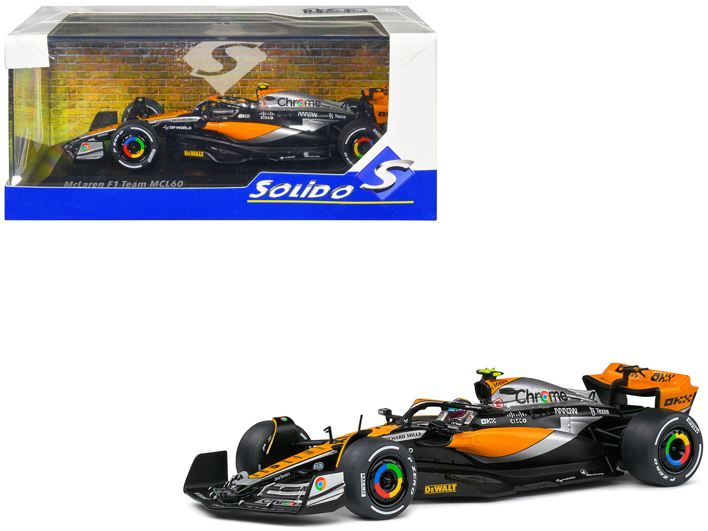 McLaren MCL60 #4 Lando Norris 2nd Place Formula One F1 "British GP" (2023) 1/43 Diecast Model Car by Solido