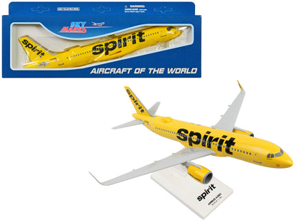 Airbus A320neo Commercial Aircraft with Wi-Fi Dome "Spirit Airlines" (N320NK) Yellow (Snap-Fit) 1/150 Plastic Model by Skymarks