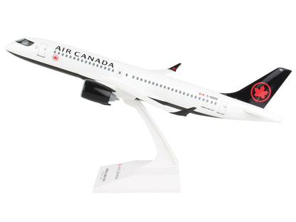 Airbus A220-300 Commercial Aircraft "Air Canada" (C-GROV) White with Black Tail (Snap-Fit) 1/100 Plastic Model by Skymarks