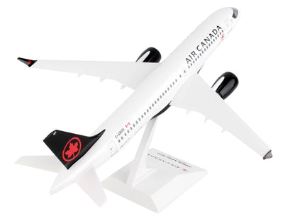 Airbus A220-300 Commercial Aircraft "Air Canada" (C-GROV) White with Black Tail (Snap-Fit) 1/100 Plastic Model by Skymarks