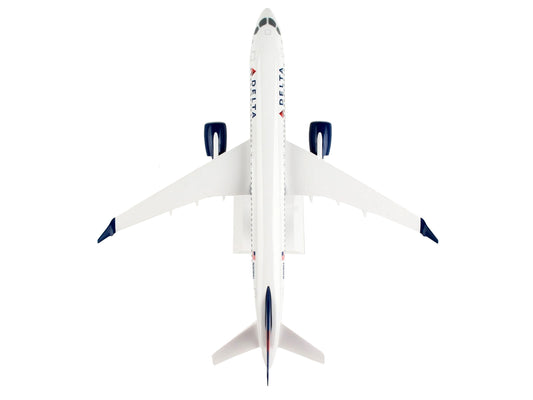 Airbus A220-300 Commercial Aircraft "Delta Air Lines" (N301DU) White with Blue and Red Tail (Snap-Fit) 1/100 Plastic Model by Skymarks