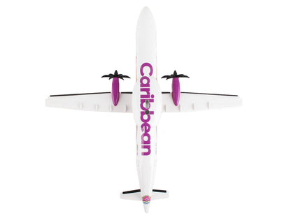 ATR 72-600 Commercial Aircraft "Caribbean Airlines" (9Y-TTI) White with Graphics (Snap-Fit) 1/100 Plastic Model by Skymarks