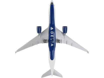 Airbus A350-900 Commercial Aircraft with Landing Gear "Delta Air Lines" (N502DN) White with Red and Blue Tail (Snap-Fit) 1/200 Plastic Model by Skymarks