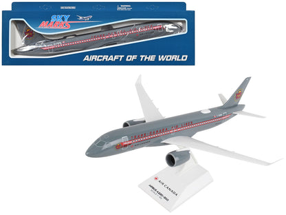 Airbus A220-300 Commercial Aircraft "Trans-Canada Air Lines - Air Canada" (C-GNBN) Gray with Red Stripes (Snap-Fit) 1/100 Plastic Model by Skymarks