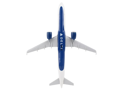 Airbus A321neo Commercial Aircraft "Delta Air Lines" (N501DA) White with Red and Blue Tail (Snap-Fit) 1/150 Plastic Model by Skymarks