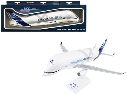 Airbus Beluga XL 4 Commercial Aircraft "Airbus Transport International" (F-GXLJ) White with Blue Tail (Snap-Fit) 1/200 Plastic Model by Skymarks