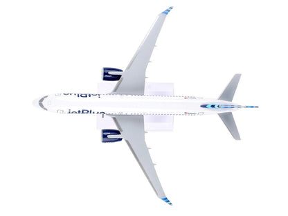 Airbus A220-300 Commercial Aircraft "JetBlue Airways" (N3044J) White with Blue Tail (Snap-Fit) 1/200 Plastic Model by Skymarks