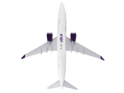 Boeing 737 MAX 8 Commercial Aircraft "Arajet" (HI1026) White with Tail Graphics (Snap-Fit) 1/130 Plastic Model by Skymarks