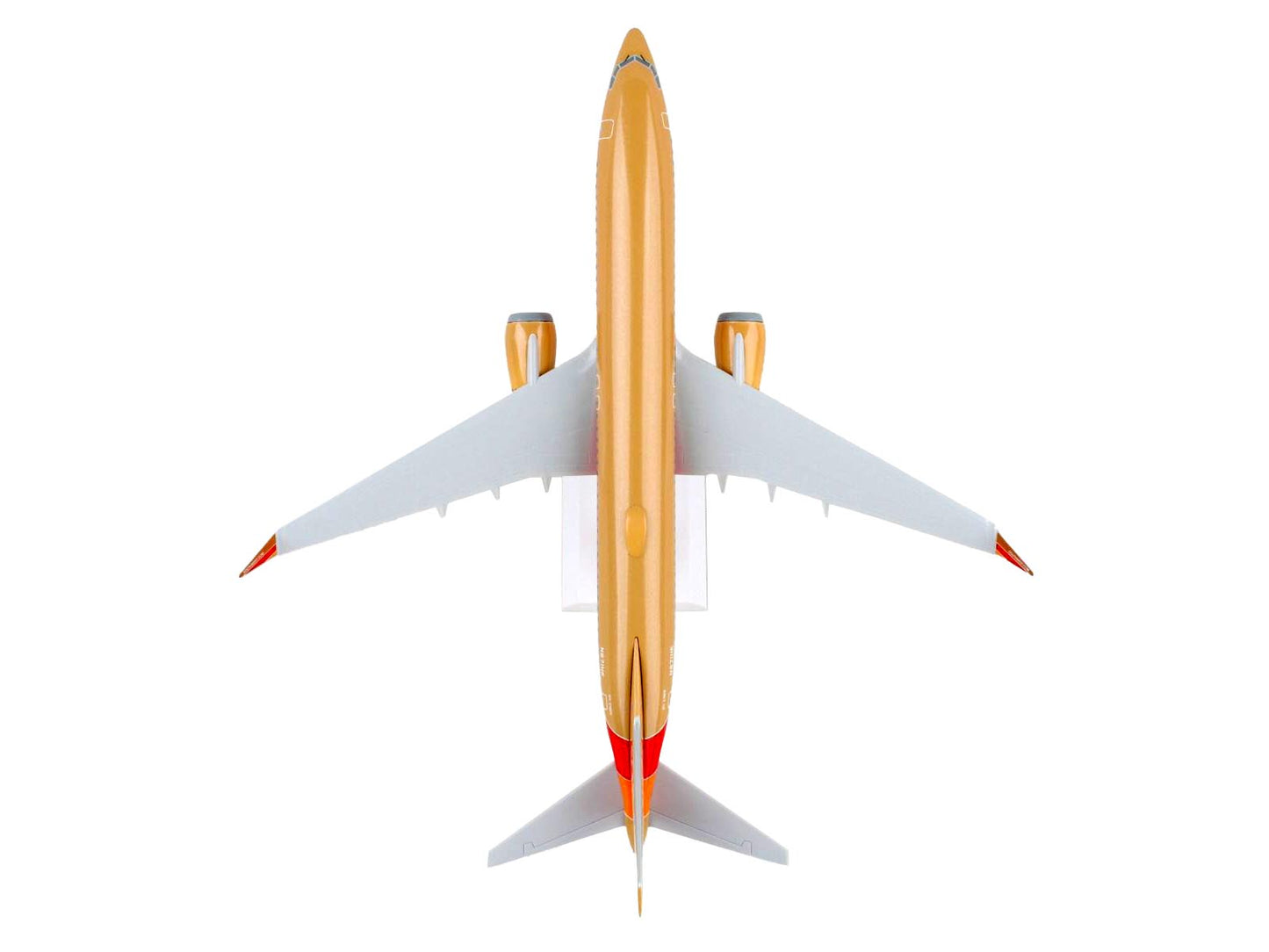 Boeing 737 MAX 8 Commercial Aircraft "Southwest Airlines" (N572UP) Tan with Red and Orange Stripes (Snap-Fit) 1/130 Plastic Model by Skymarks