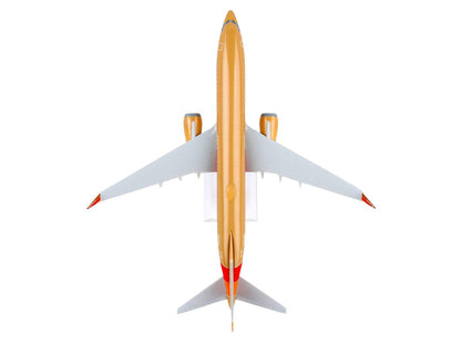 Boeing 737 MAX 8 Commercial Aircraft "Southwest Airlines" (N572UP) Tan with Red and Orange Stripes (Snap-Fit) 1/130 Plastic Model by Skymarks