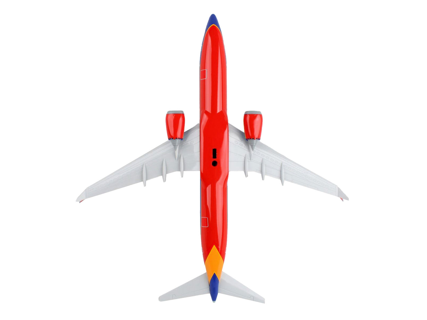 Boeing 737 MAX 8 Commercial Aircraft "Southwest Airlines" (N872CB) Blue with Red and Orange Stripes (Snap-Fit) 1/130 Plastic Model by Skymarks