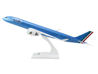 Airbus A350-900 Commercial Aircraft "ITA Airways" Blue with Striped Tail (Snap-Fit) 1/200 Plastic Model by Skymarks