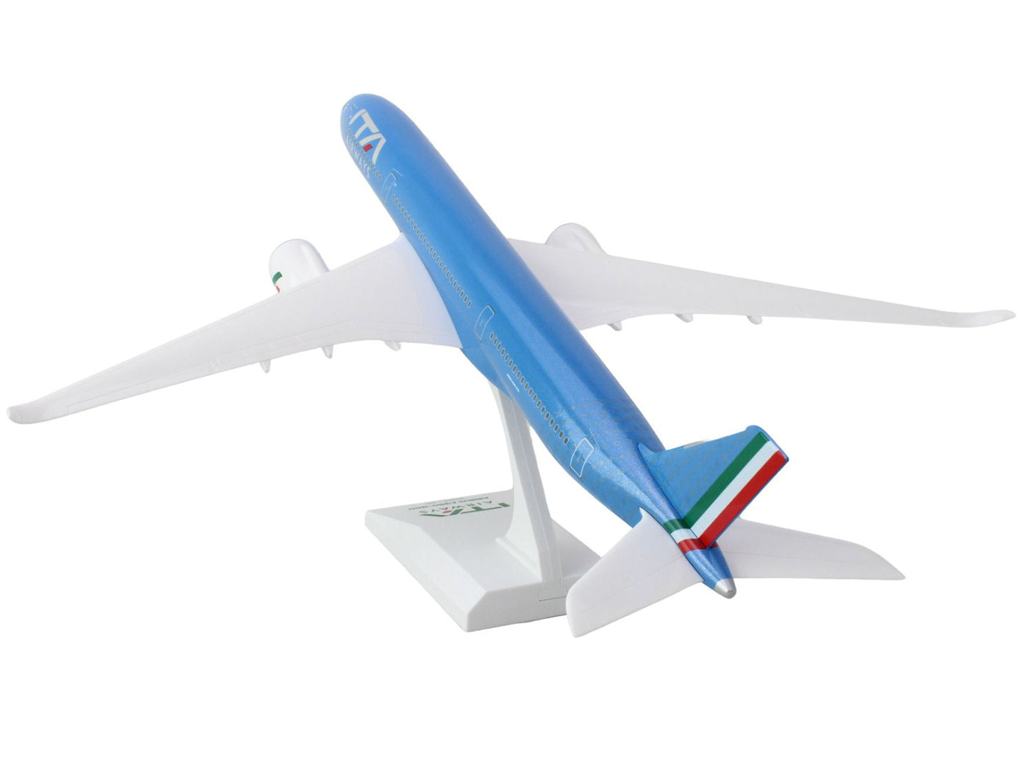 Airbus A350-900 Commercial Aircraft "ITA Airways" Blue with Striped Tail (Snap-Fit) 1/200 Plastic Model by Skymarks