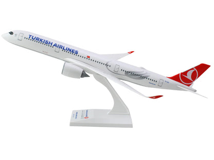 Airbus A350-900 Commercial Aircraft "Turkish Airlines" (TC-LGJ) White with Red Tail (Snap-Fit) 1/200 Plastic Model by Skymarks