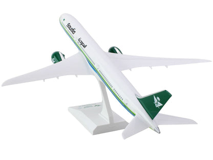 Boeing 787-10 Commercial Aircraft "Saudia Airlines" White with Green and Blue Stripes (Snap-Fit) 1/200 Plastic Model by Skymarks