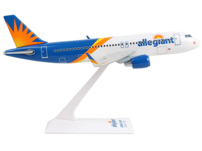 Airbus A320 Commercial Aircraft "Allegiant Air" (N246NV) White and Blue with Orange Stripes (Snap-Fit) 1/200 Plastic Model by Skymarks