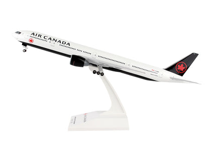 Boeing 777-300ER Commercial Aircraft "Air Canada" (C-FKAU) White with Black Tail (Snap-Fit) 1/200 Plastic Model by Skymarks