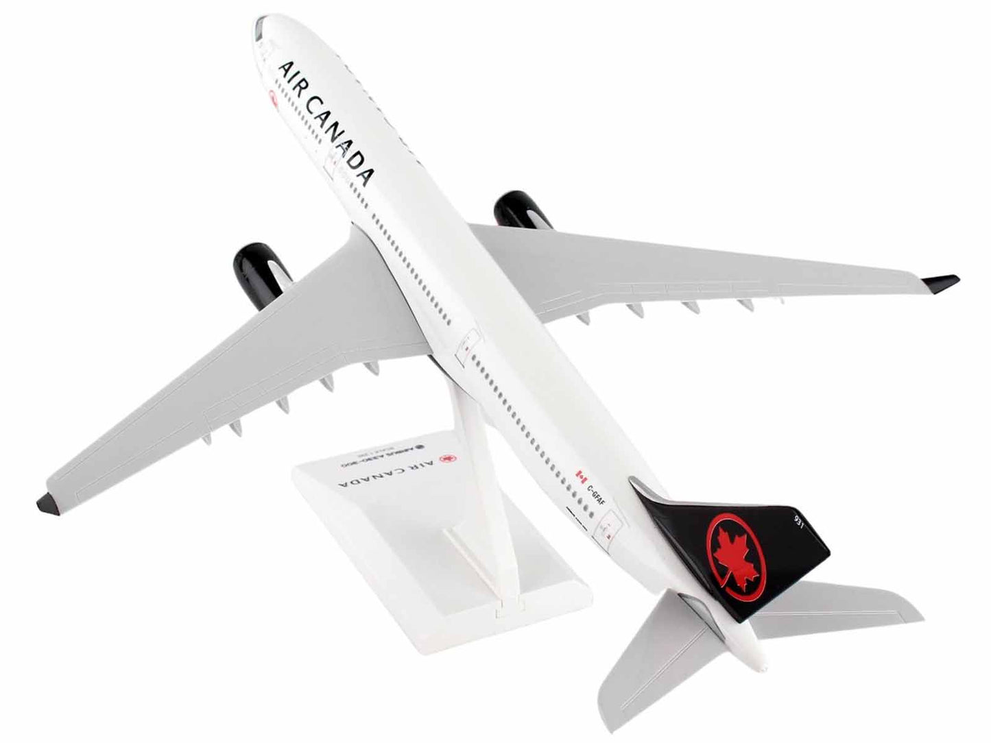 Airbus A330-300 Commercial Aircraft "Air Canada" (C-GFAF) White with Black Tail (Snap-Fit) 1/200 Plastic Model by Skymarks