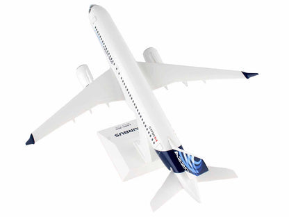 Airbus A220-300 Commercial Aircraft "Airbus" (C-FFDO) White with Blue Tail (Snap-Fit) 1/100 Plastic Model by Skymarks