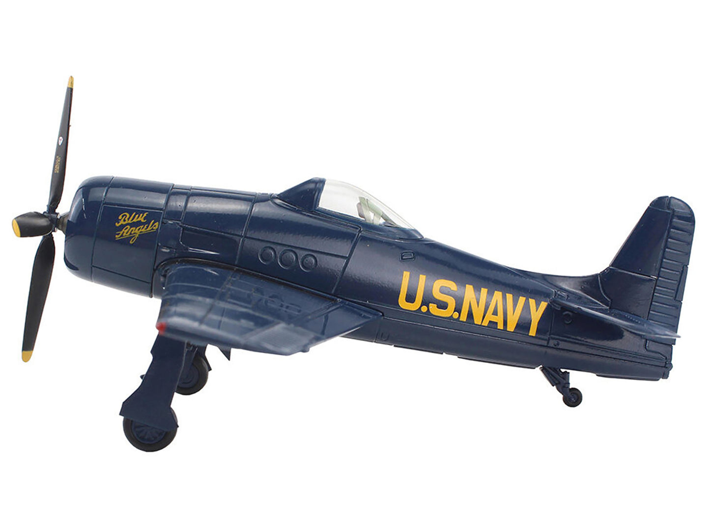 Grumman F8F Bearcat Fighter Aircraft "Blue Angels (#1-5 decals)" (1946) United States Navy "SkyMax Models" Series 1/72 Diecast Model by Hobby Master